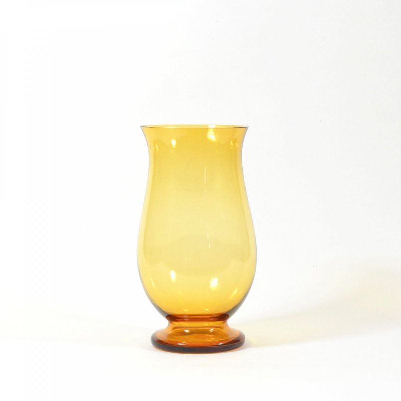Czech amber glass vase Borocrystal