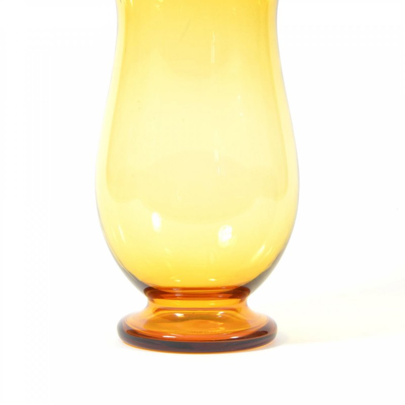 Czech amber glass vase Borocrystal