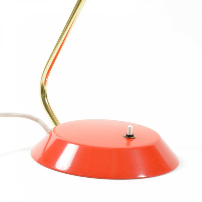 Red table lamp 