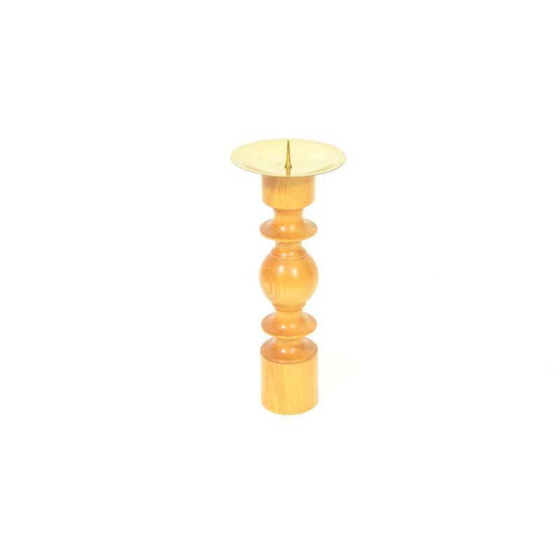 Wooden candleholder