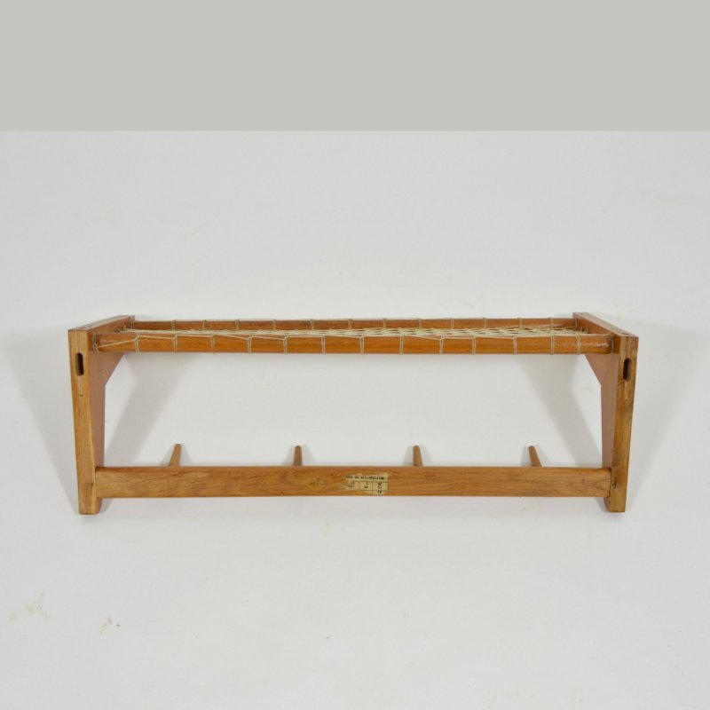 Oak coat rack