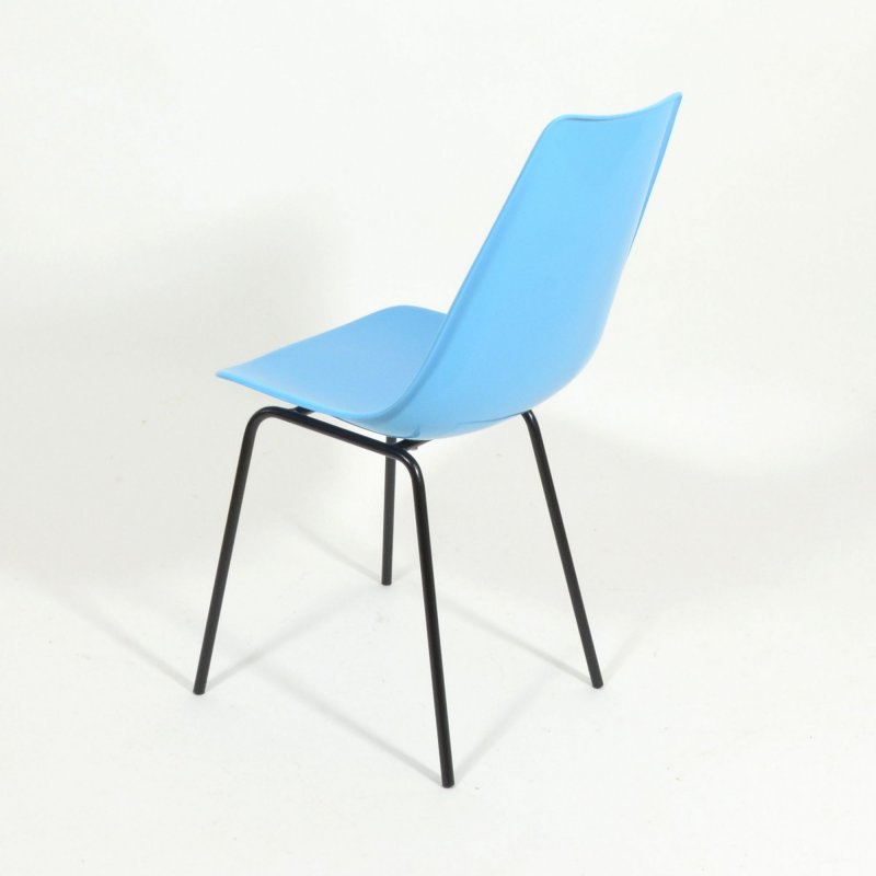 Fiberglass Blue Chair By Vertex
