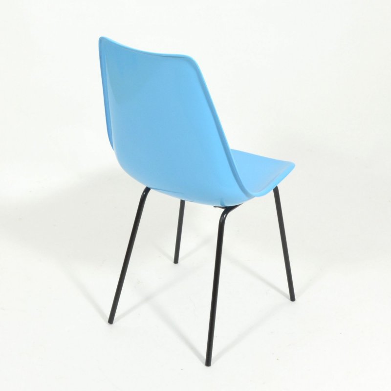 Fiberglass Blue Chair By Vertex