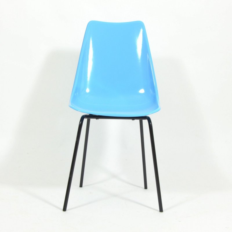 Fiberglass Blue Chair By Vertex