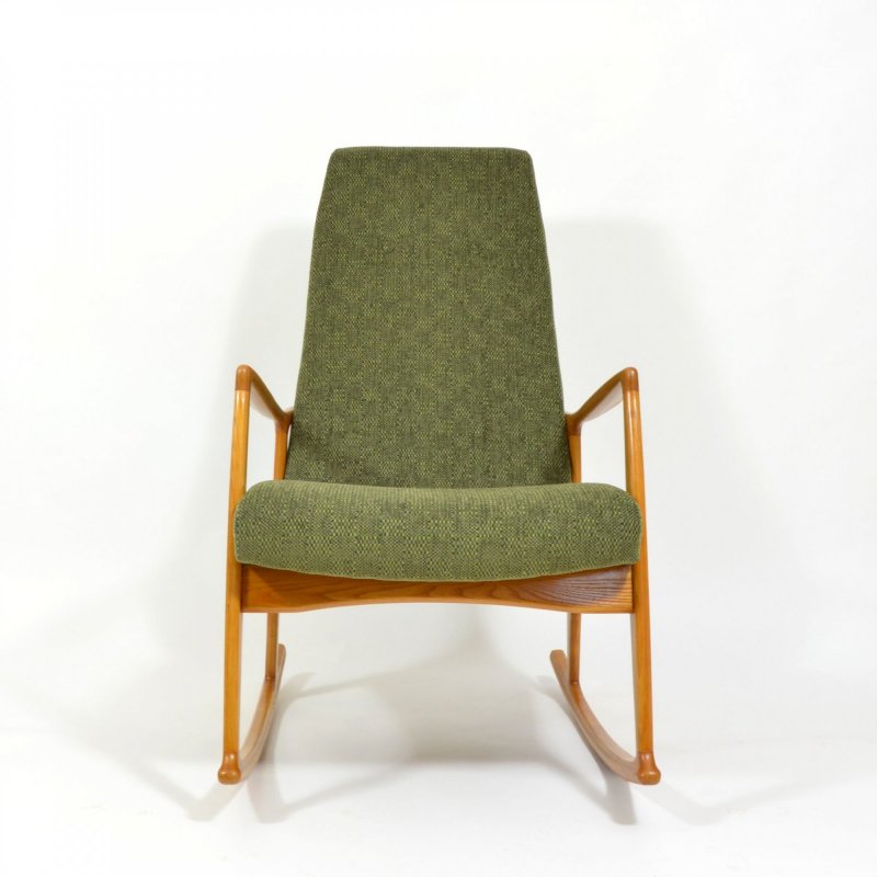 Green rocking chair 1960s