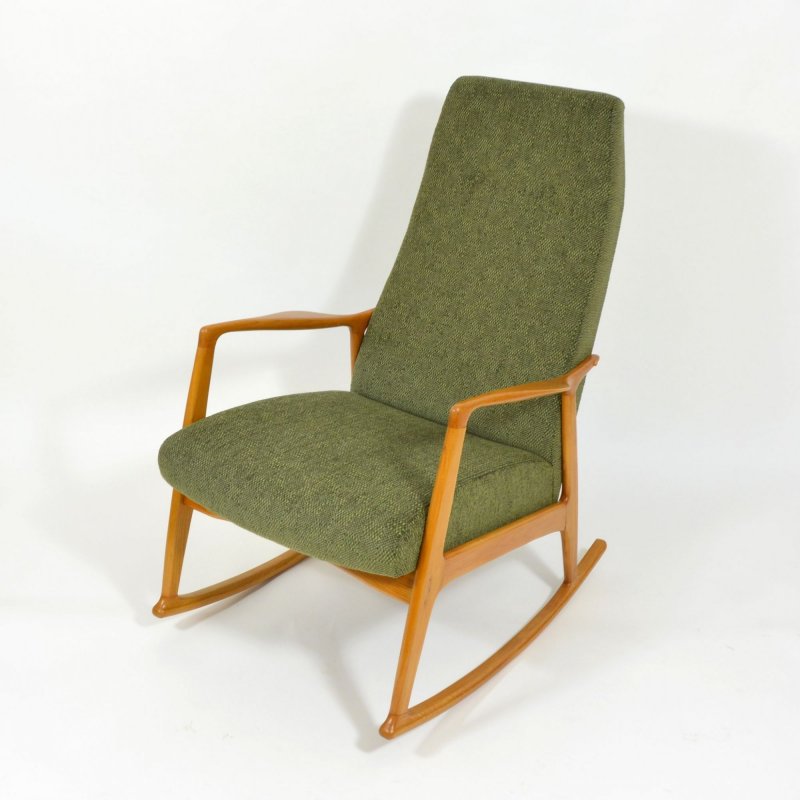 Green rocking chair 1960s