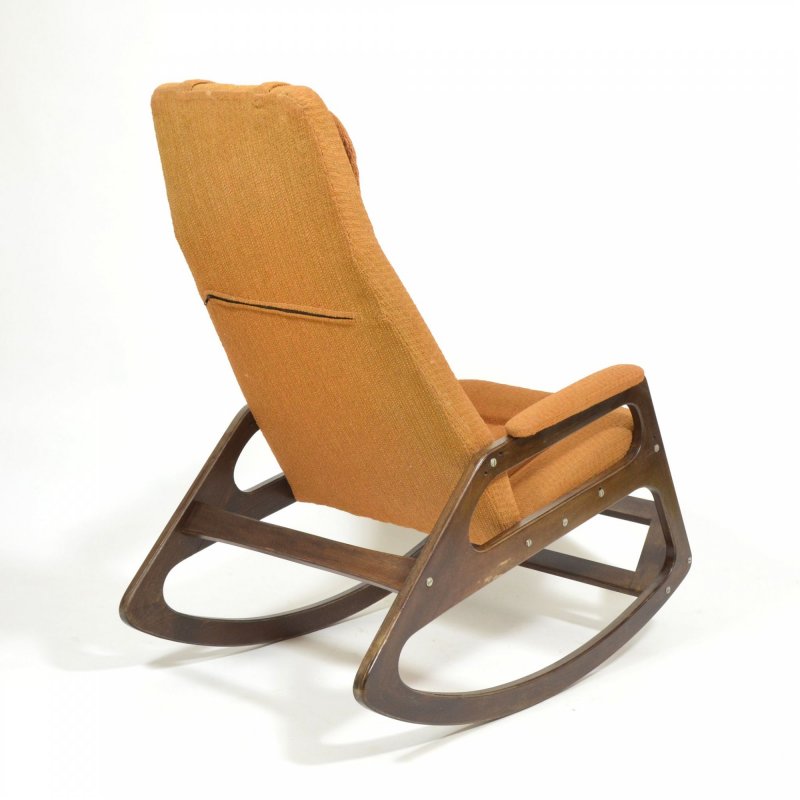 Vintage rocking armchair by ÚLUV