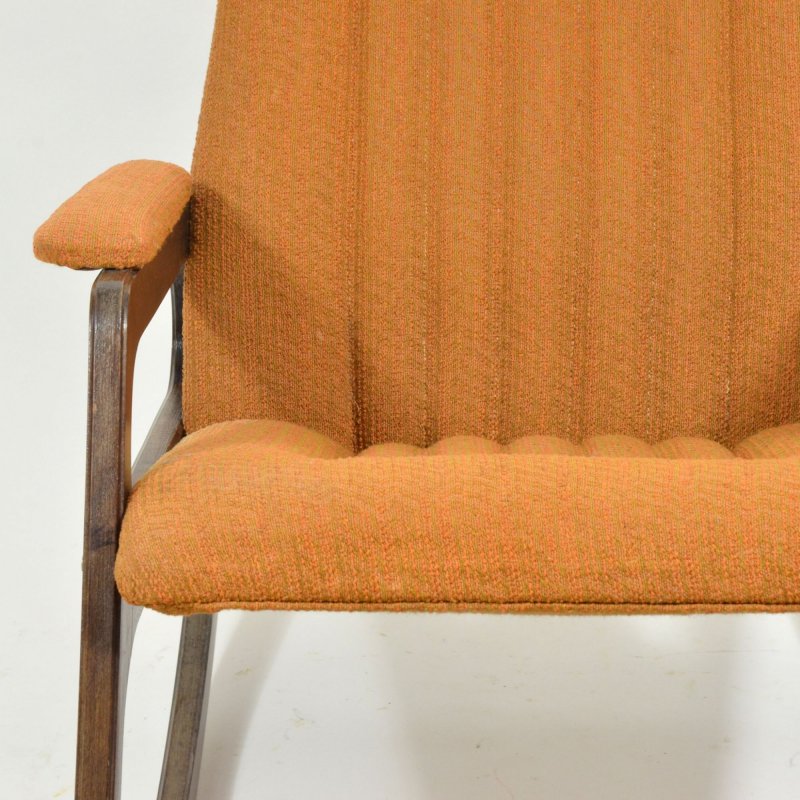 Vintage rocking armchair by ÚLUV