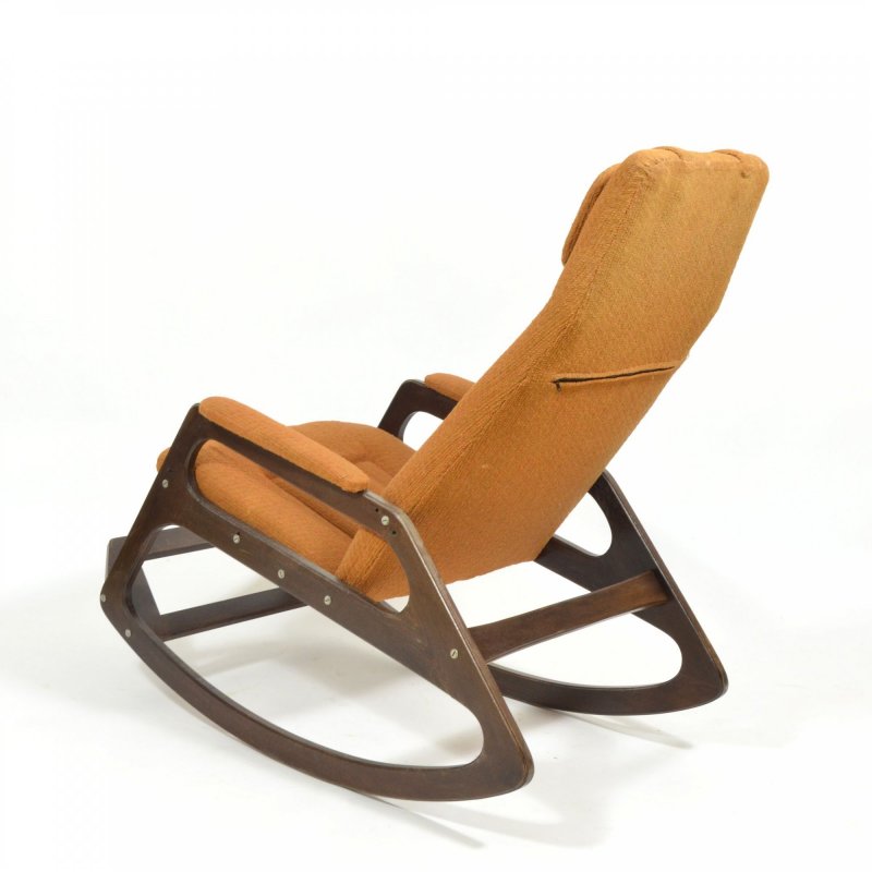 Vintage rocking armchair by ÚLUV