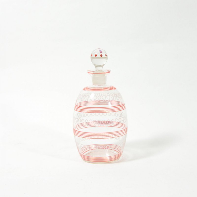 Glass stripe carafe