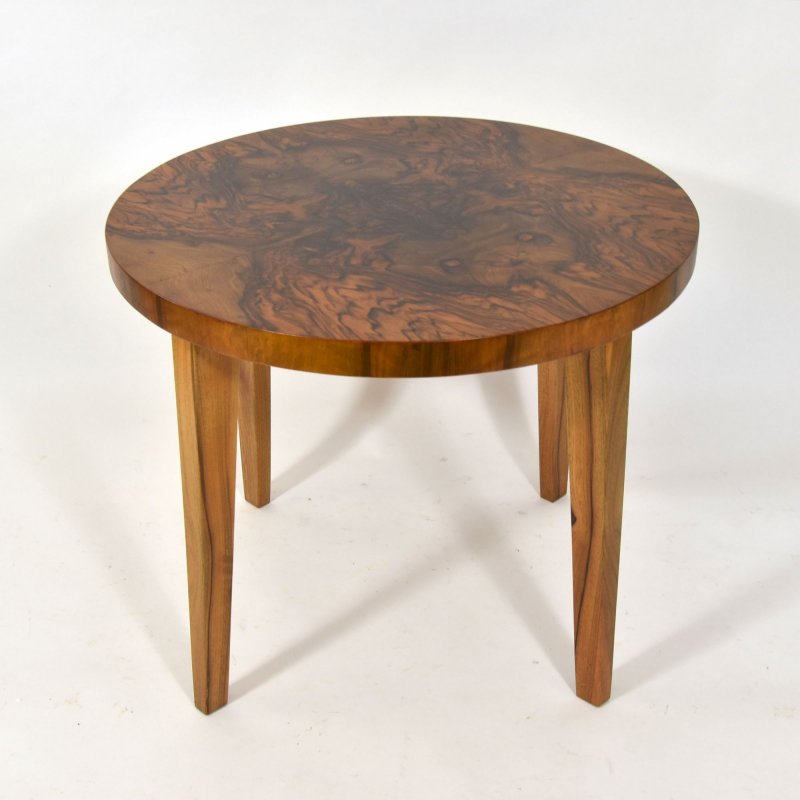 Nut veneered coffee table