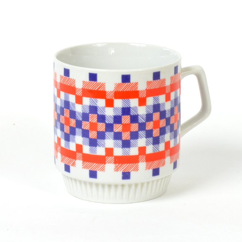 Chequered mugs