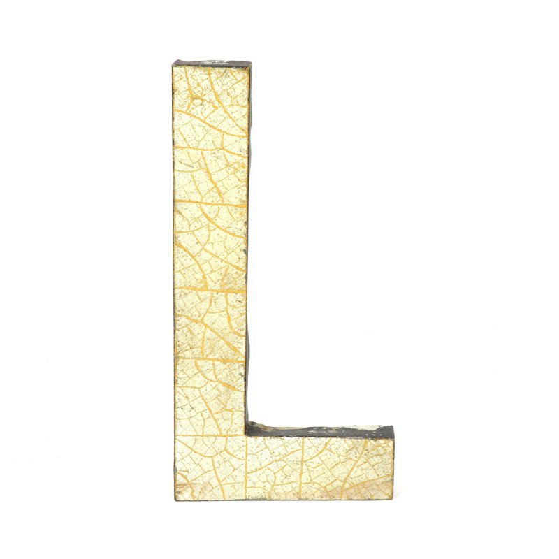 Metal letter L