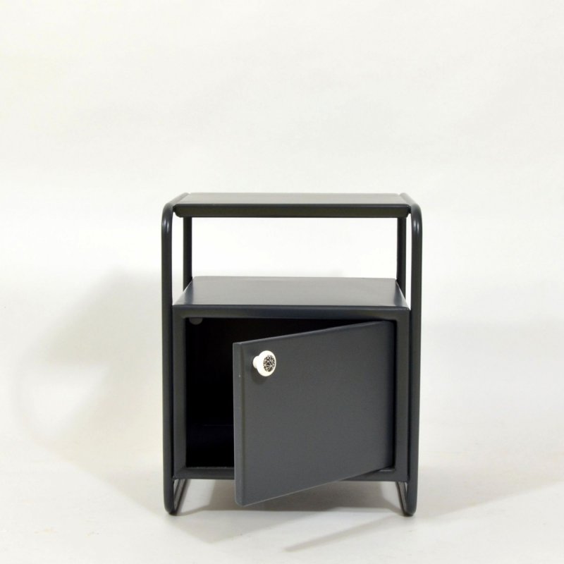 Metal bedside table