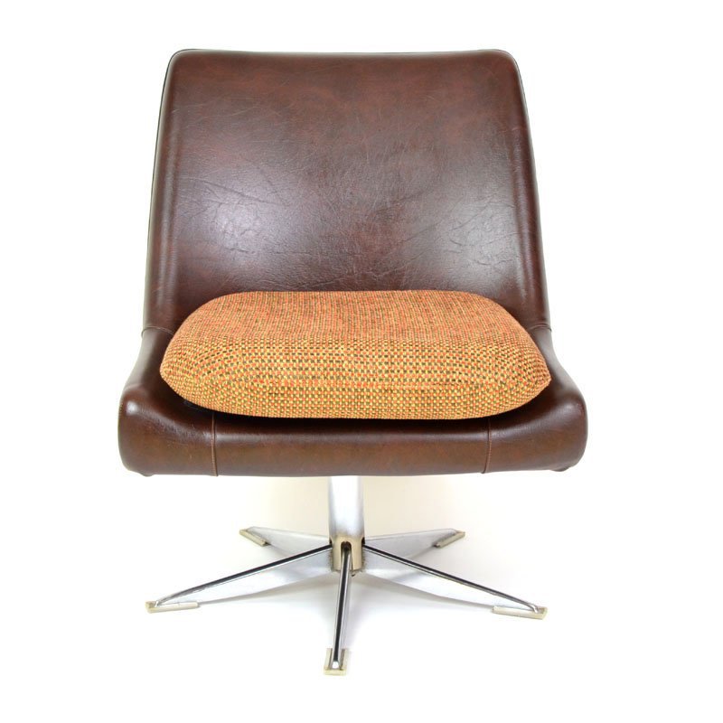 Artificial leather armchair