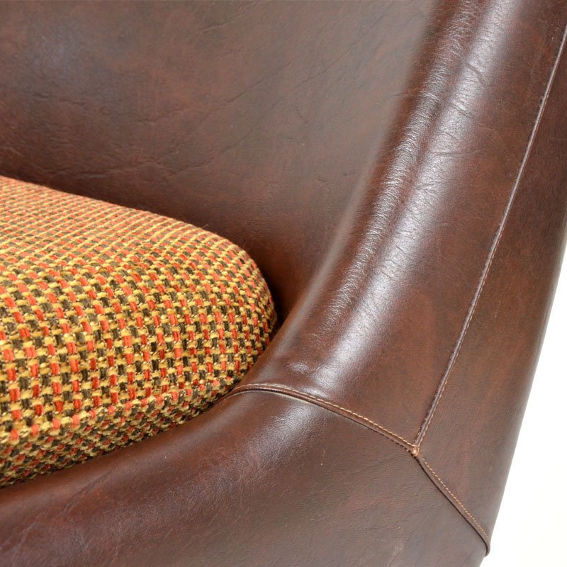 Artificial leather armchair