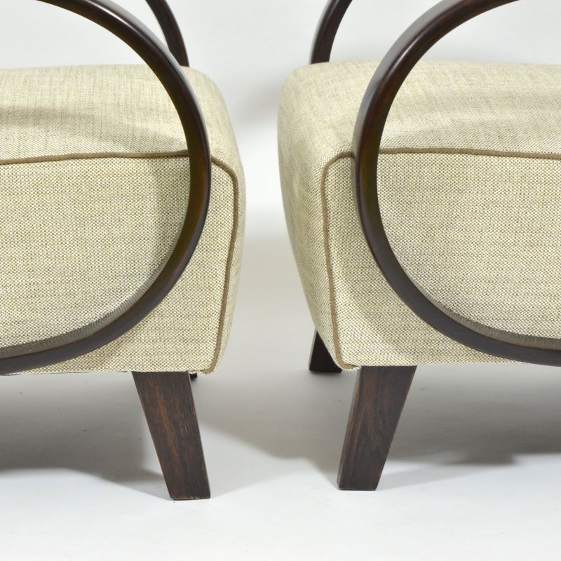 Restored Lounge Chairs By Jindrich Halabala 