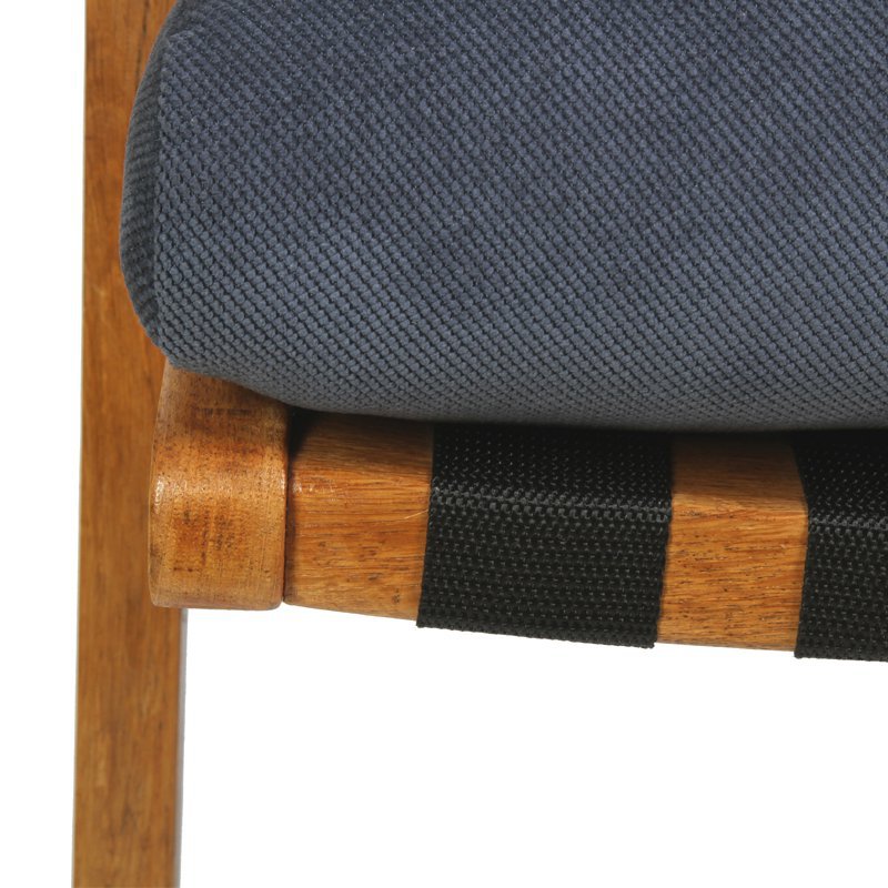 Armchair with straps