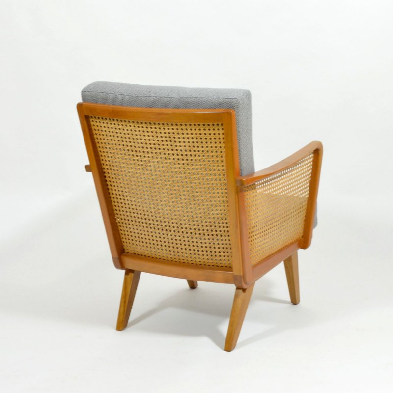 Armchair with rattan strings