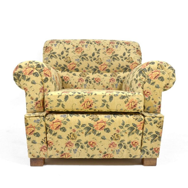 Big armchair with Floral Pattern