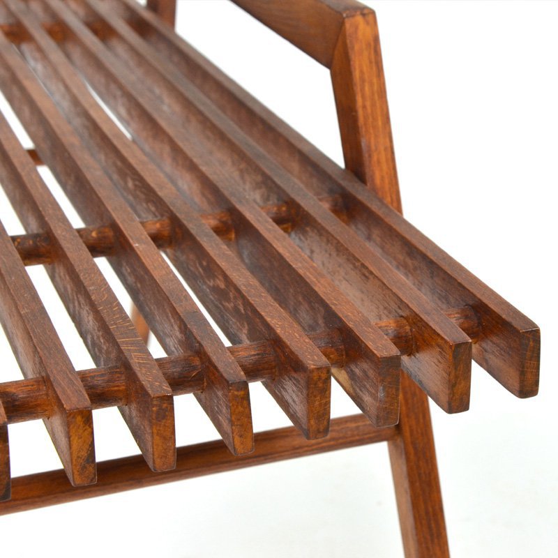 Slatted table