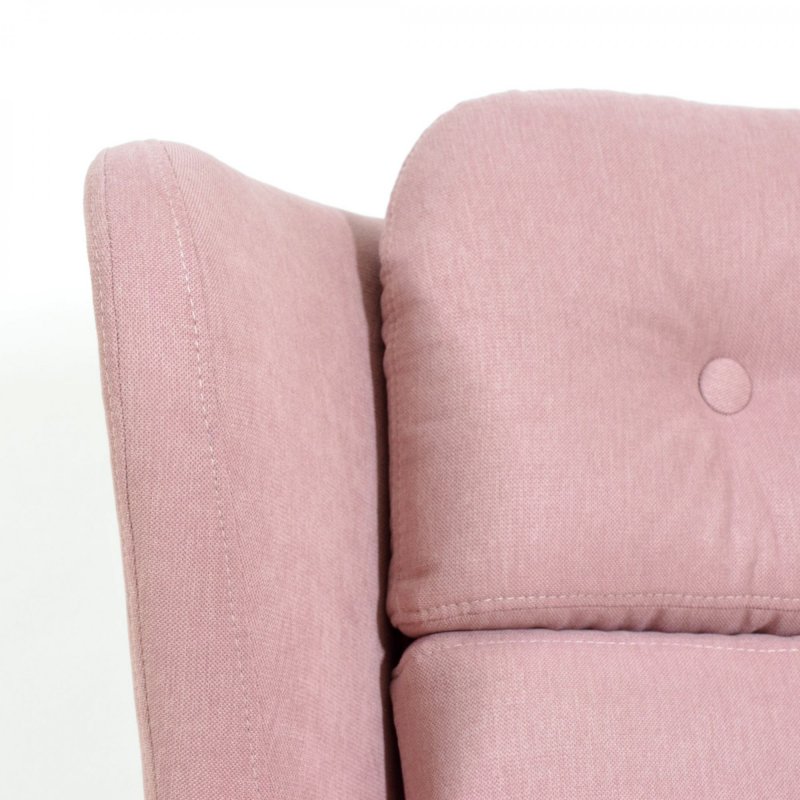 Luxury swivel armchair in pink