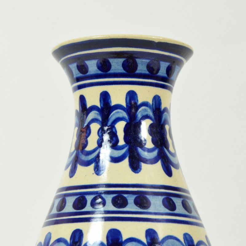 Folk decorated vase 