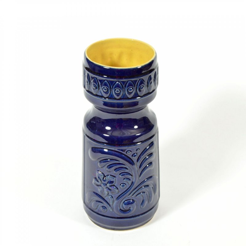 Blue pottery vase