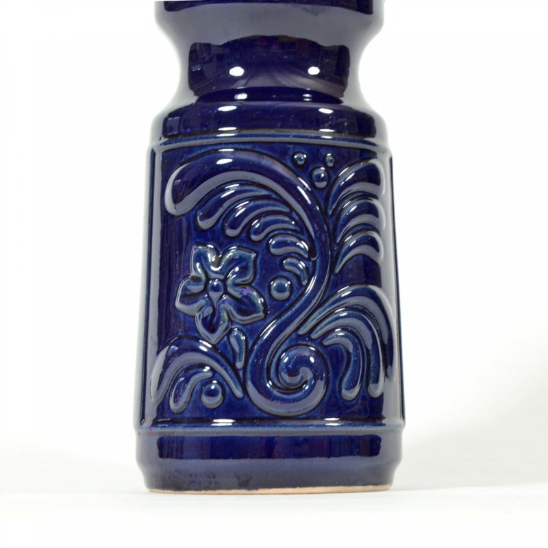 Blue pottery vase