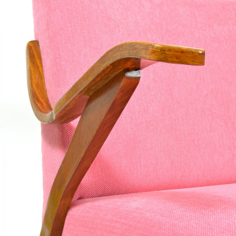 Set of vintage pink armchairs