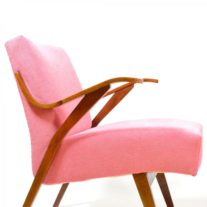 Set of vintage pink armchairs