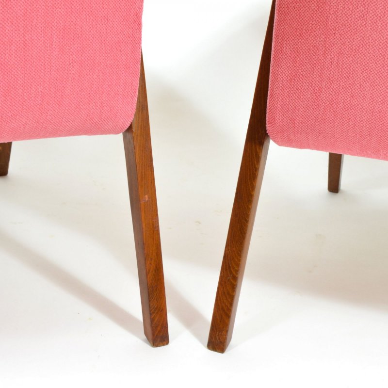 Set of vintage pink armchairs