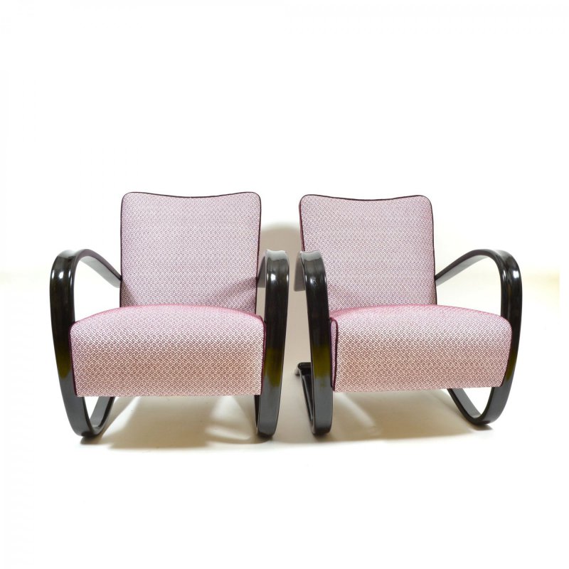 Pair of Halabala H-269 armchairs