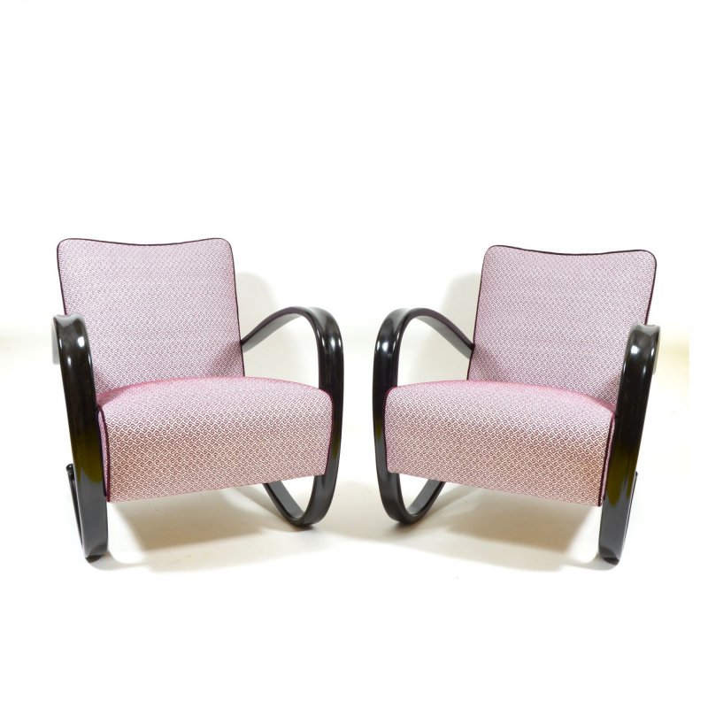 Pair of Halabala H-269 armchairs