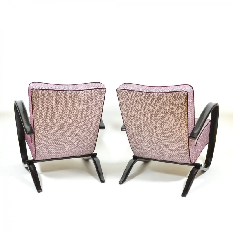 Pair of Halabala H-269 armchairs