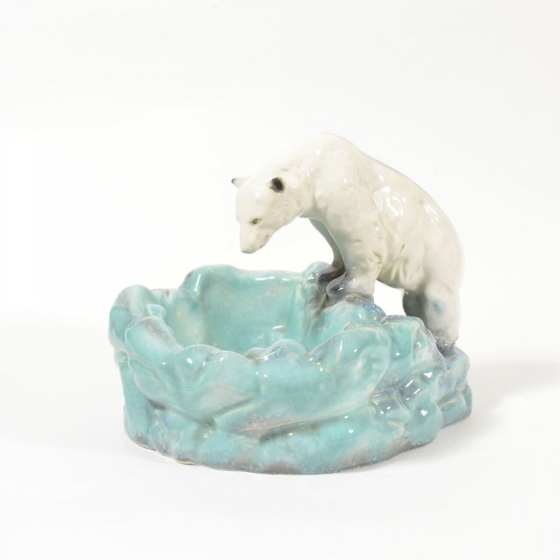  Art Deco Polar Bear Ashtray