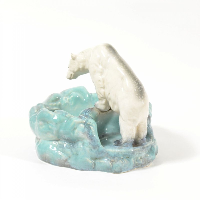  Art Deco Polar Bear Ashtray