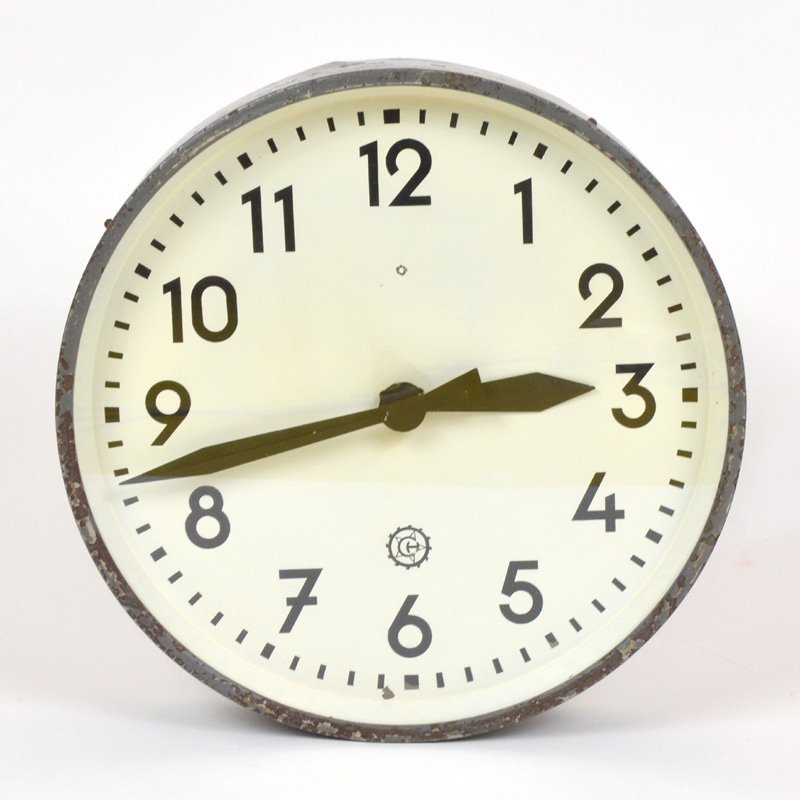 Industrial wall clock