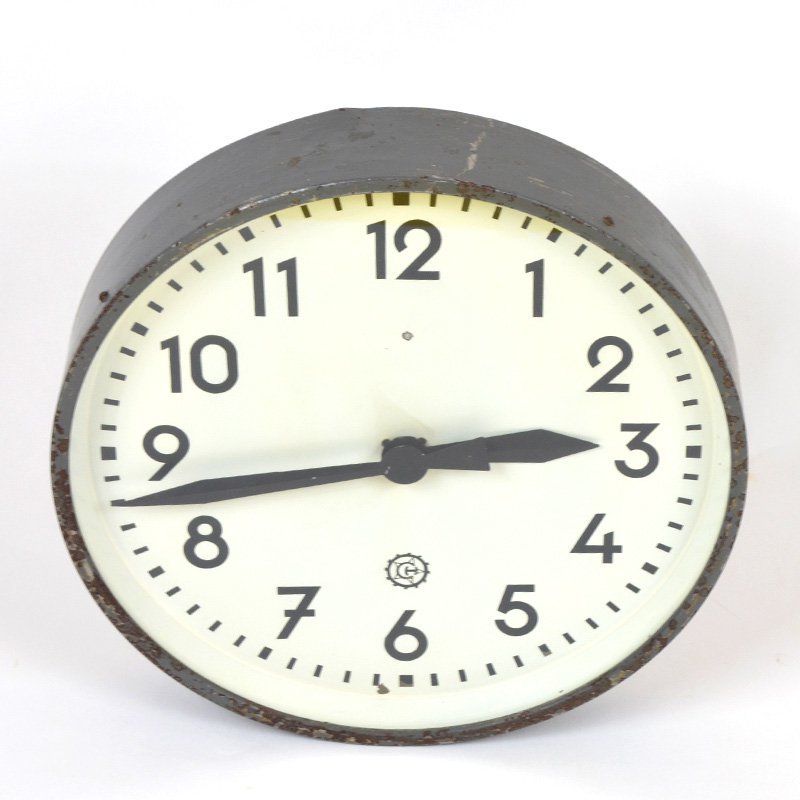 Industrial wall clock