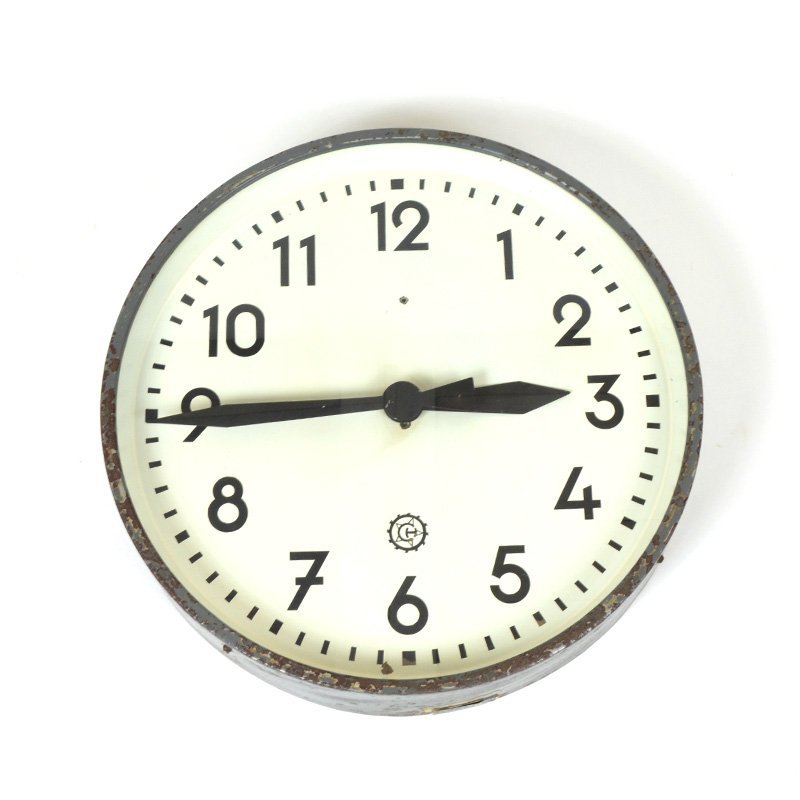 Industrial wall clock