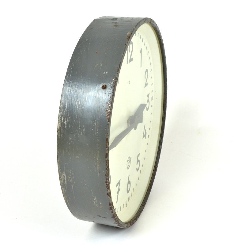 Industrial wall clock