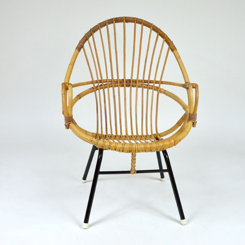 Rattan armchairs