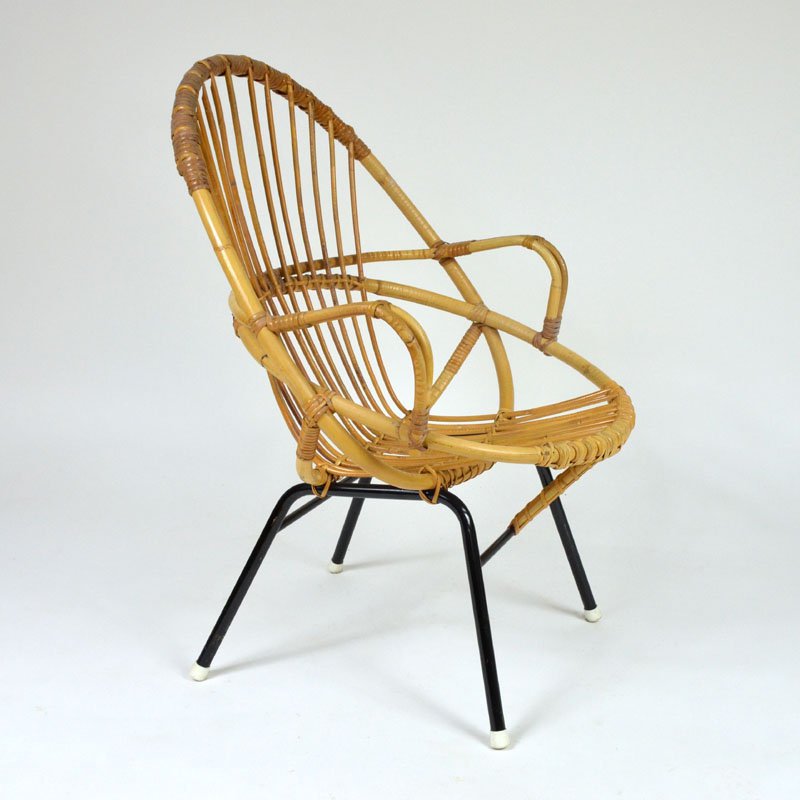 Rattan armchairs