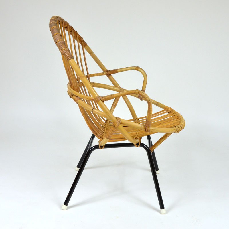 Rattan armchairs