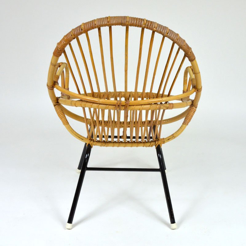 Rattan armchairs