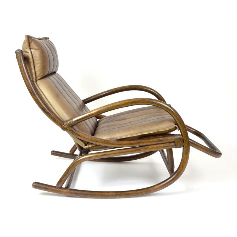 Rattan rocking-chair