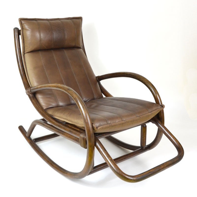 Rattan rocking-chair