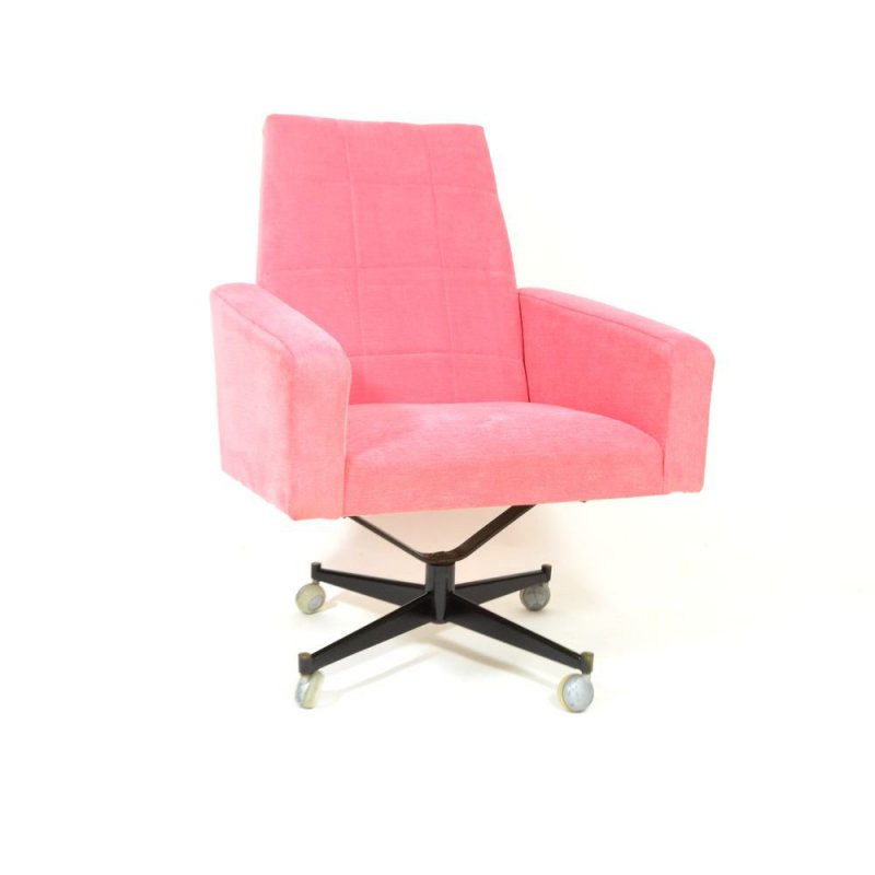 Pink armchair