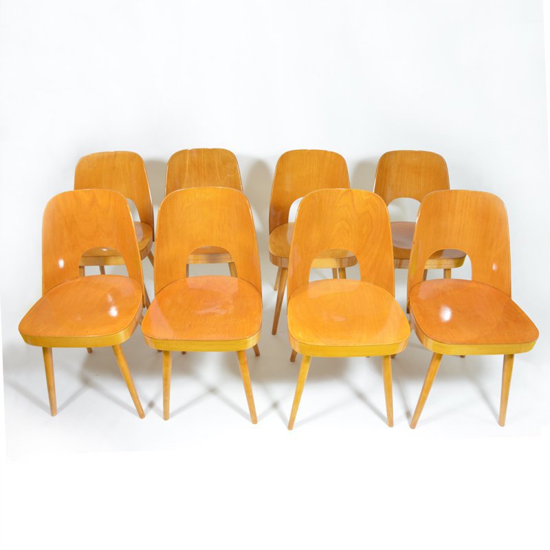 Set of eight chairs