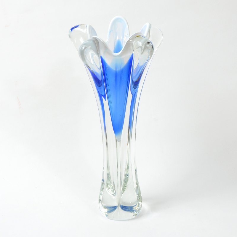 Blue blow vase